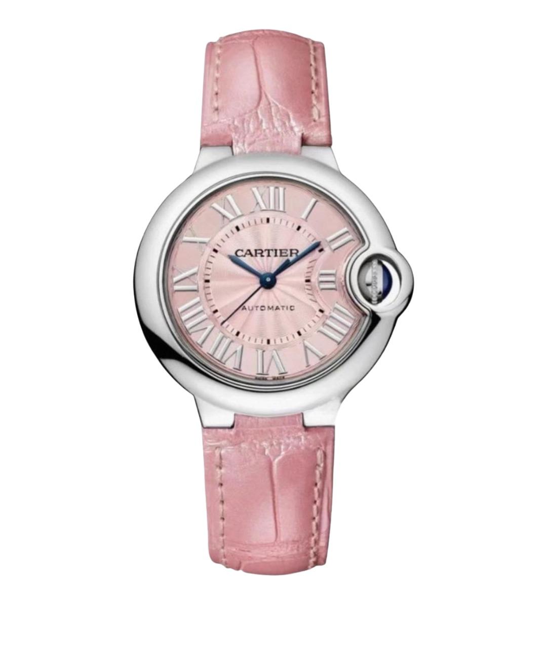 CARTIER Розовые металлические часы, фото 1