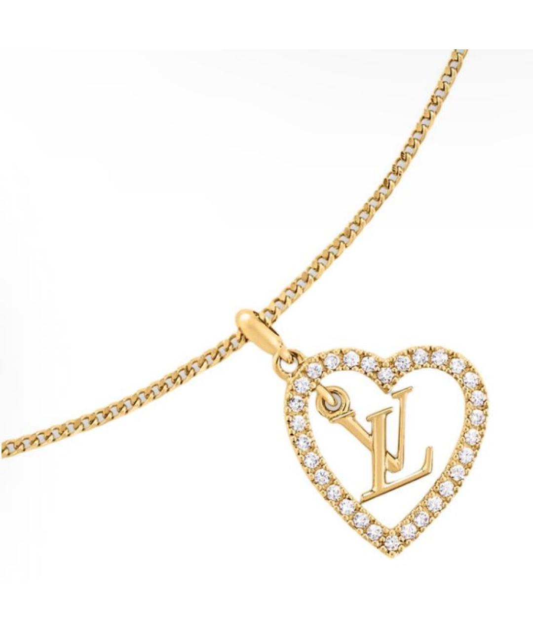 LOUIS VUITTON Золотой кулон, фото 3