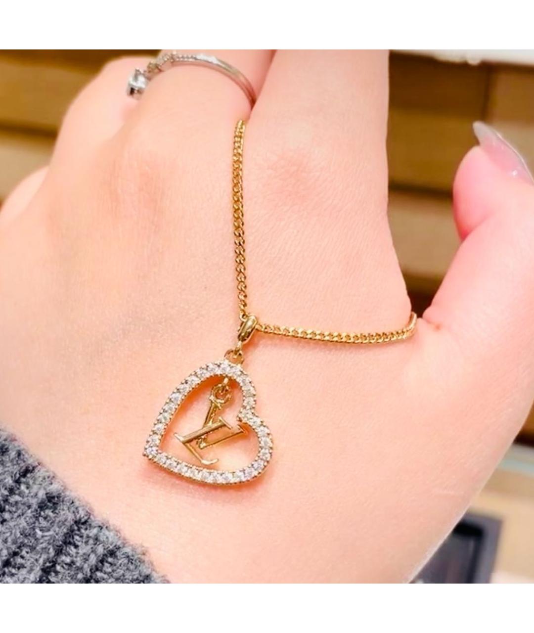 LOUIS VUITTON Золотой кулон, фото 2