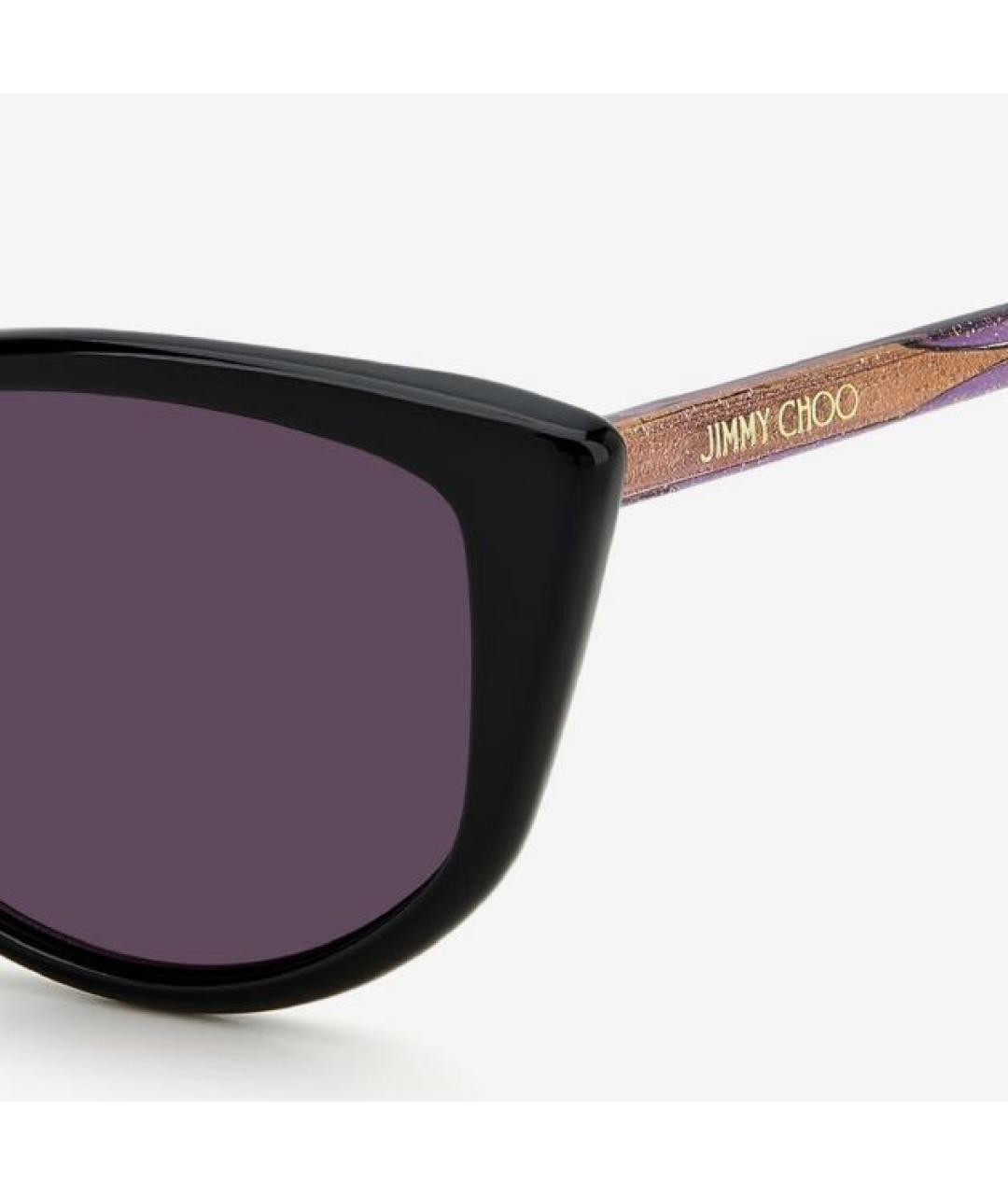 JIMMY CHOO Черные пластиковые солнцезащитные очки, фото 2