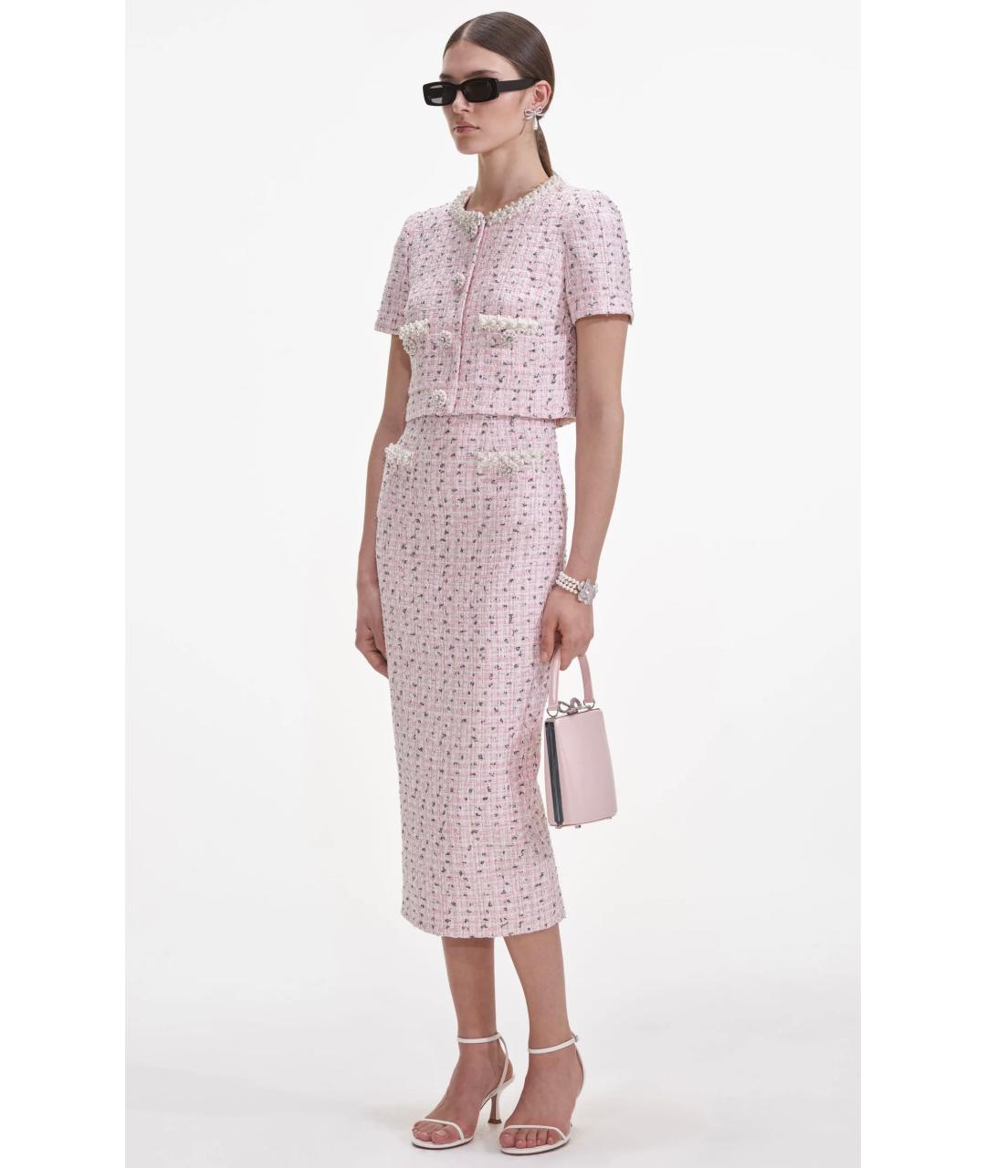 SELF-PORTRAIT Розовый жакет/пиджак, фото 3