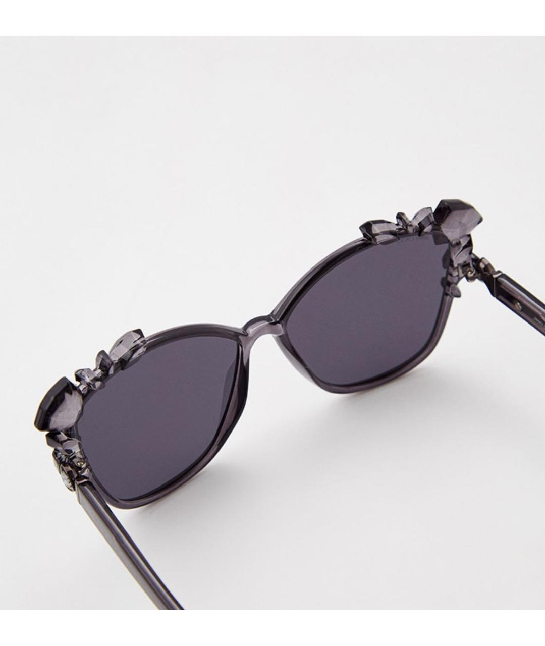 JIMMY CHOO Серые пластиковые солнцезащитные очки, фото 6