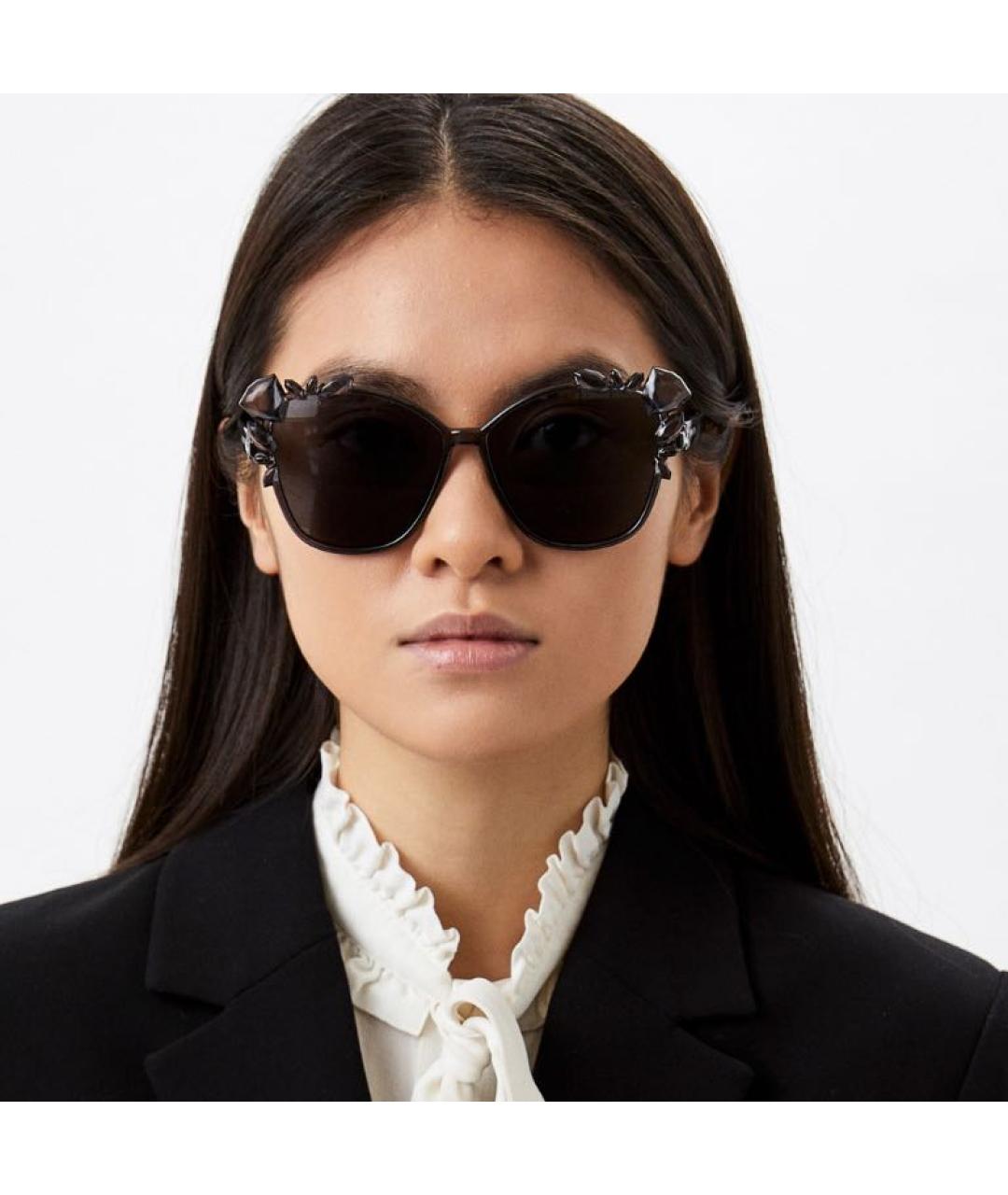 JIMMY CHOO Серые пластиковые солнцезащитные очки, фото 2