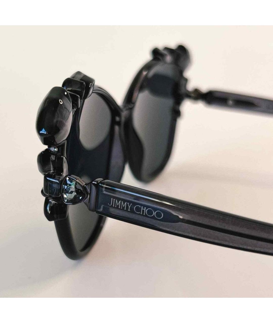 JIMMY CHOO Серые пластиковые солнцезащитные очки, фото 4