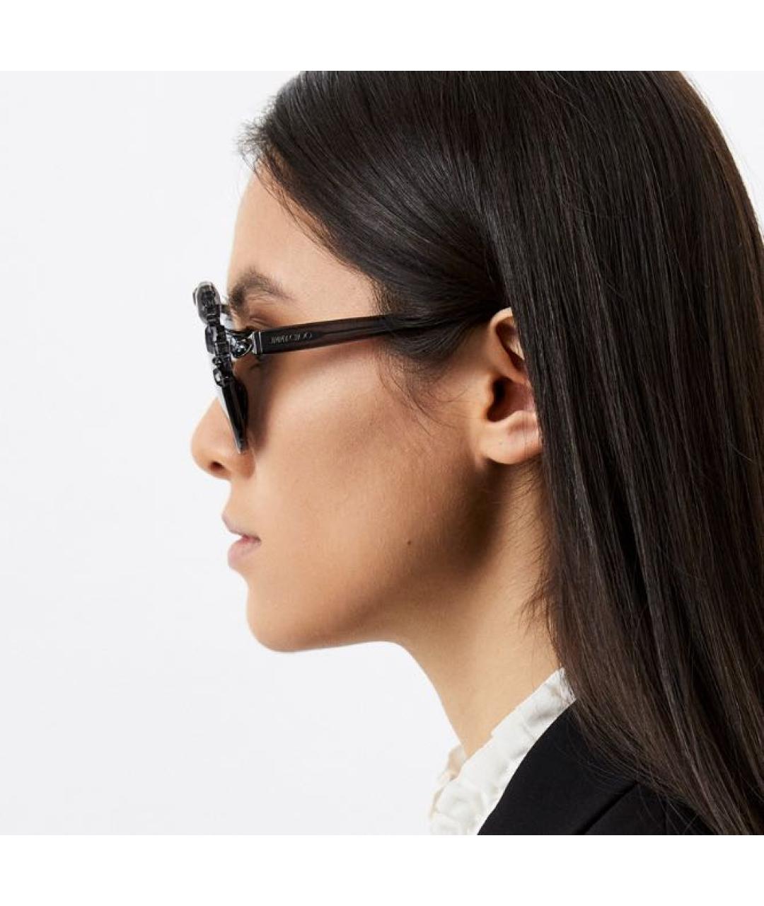 JIMMY CHOO Серые пластиковые солнцезащитные очки, фото 7