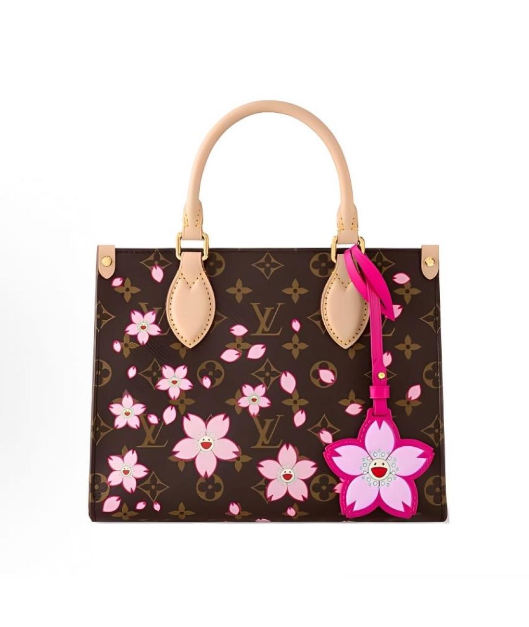 LOUIS VUITTON Коричневая сумка с короткими ручками, фото 4