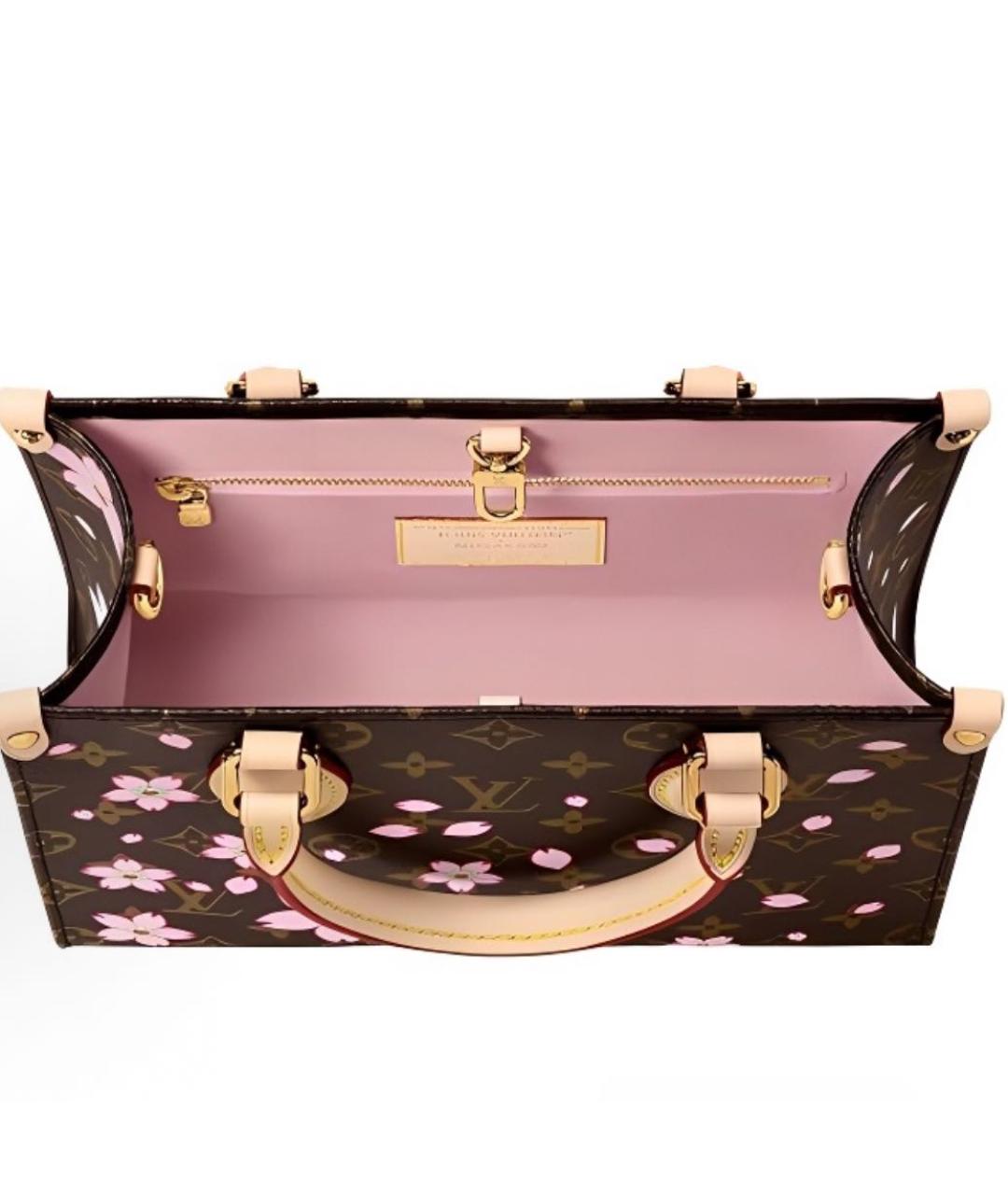 LOUIS VUITTON Коричневая сумка с короткими ручками, фото 3