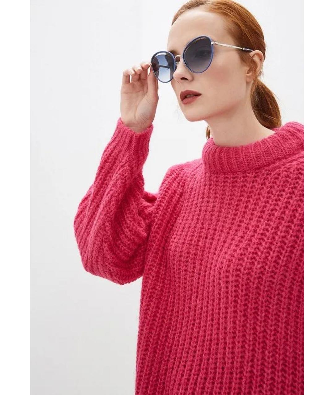 JIMMY CHOO Синие металлические солнцезащитные очки, фото 7