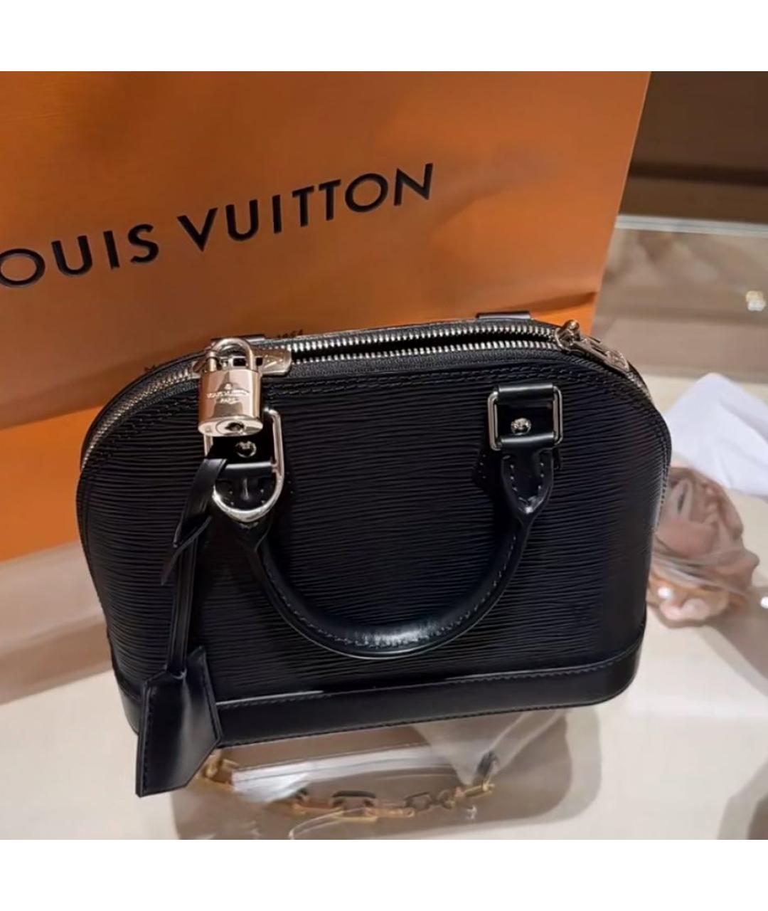 LOUIS VUITTON Черная сумка с короткими ручками, фото 2