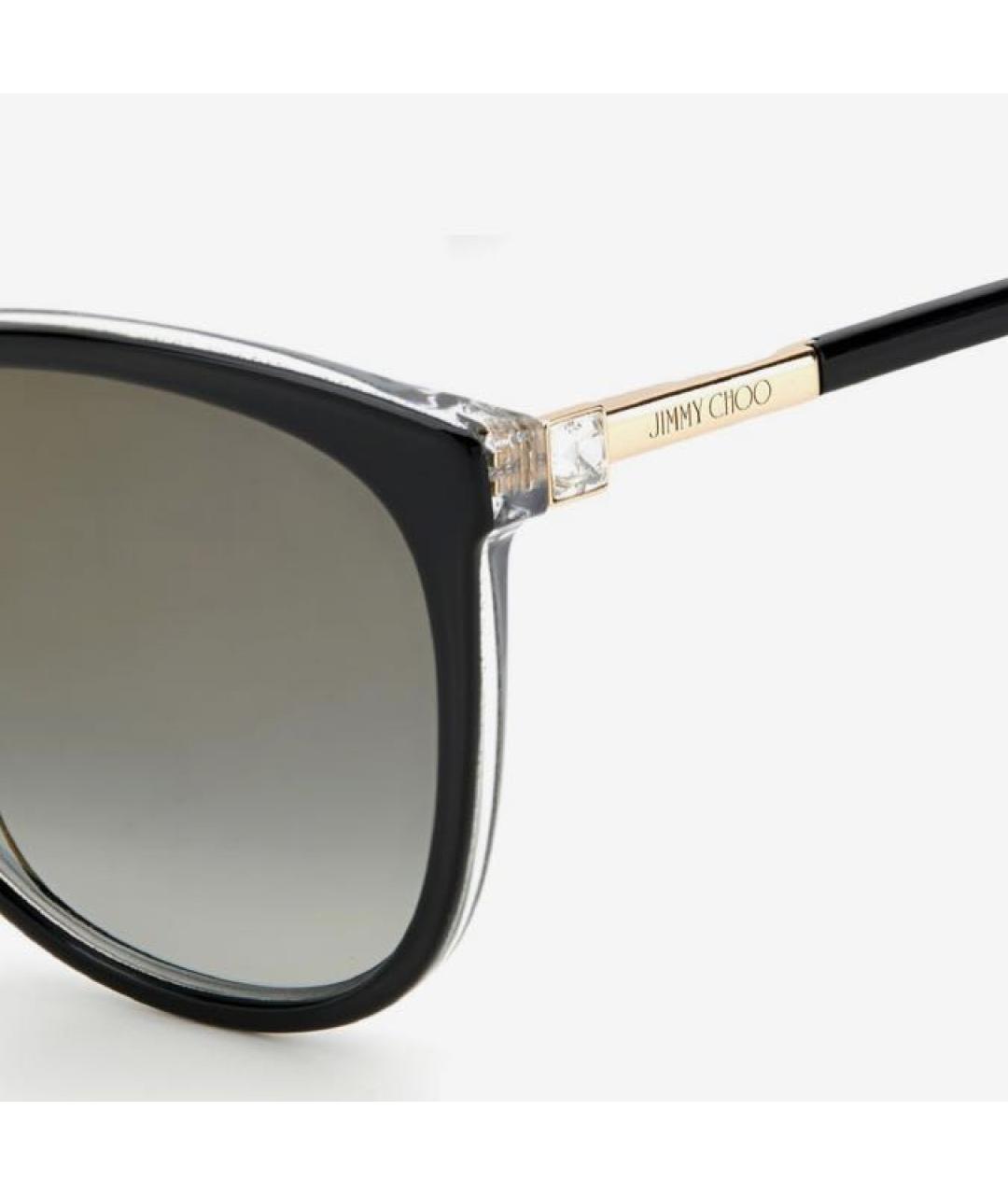 JIMMY CHOO Черные пластиковые солнцезащитные очки, фото 2