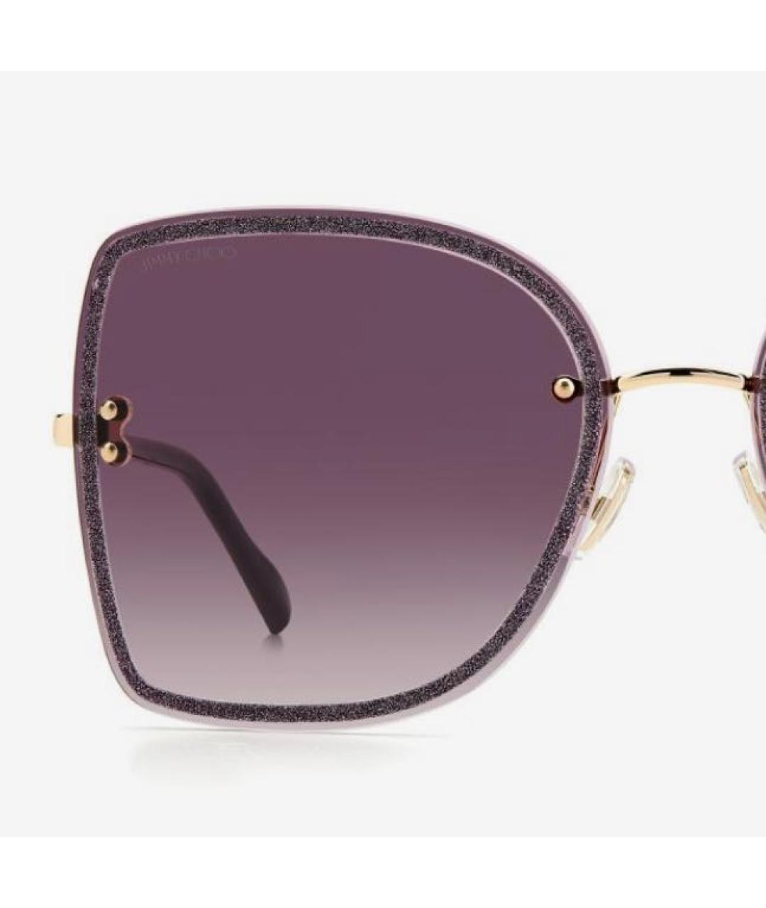 JIMMY CHOO Фиолетовые пластиковые солнцезащитные очки, фото 7