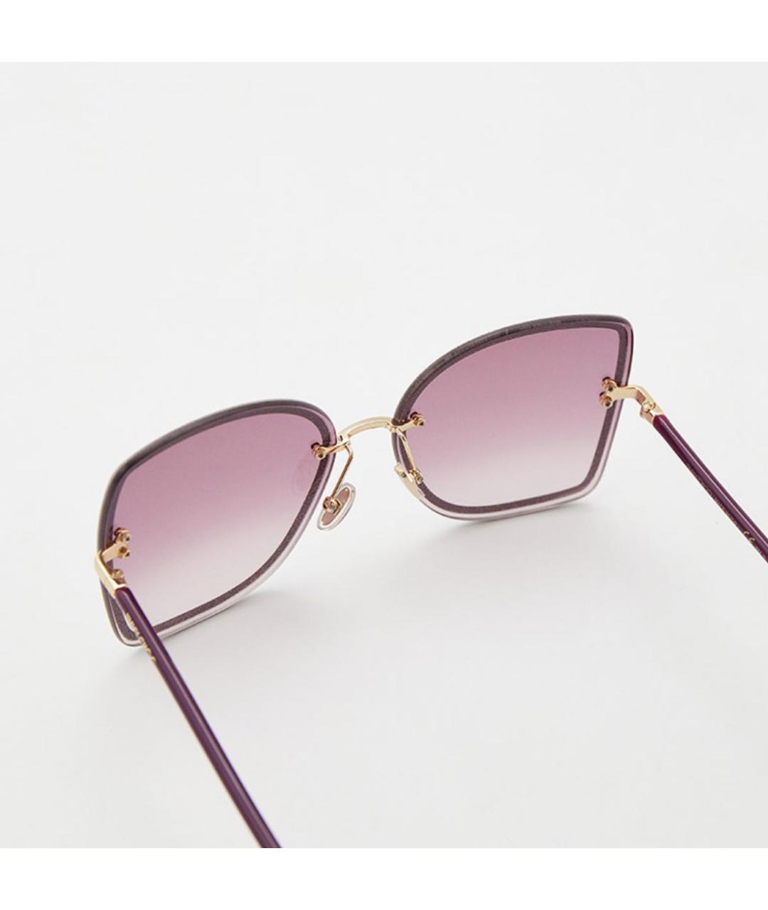 JIMMY CHOO Фиолетовые пластиковые солнцезащитные очки, фото 4