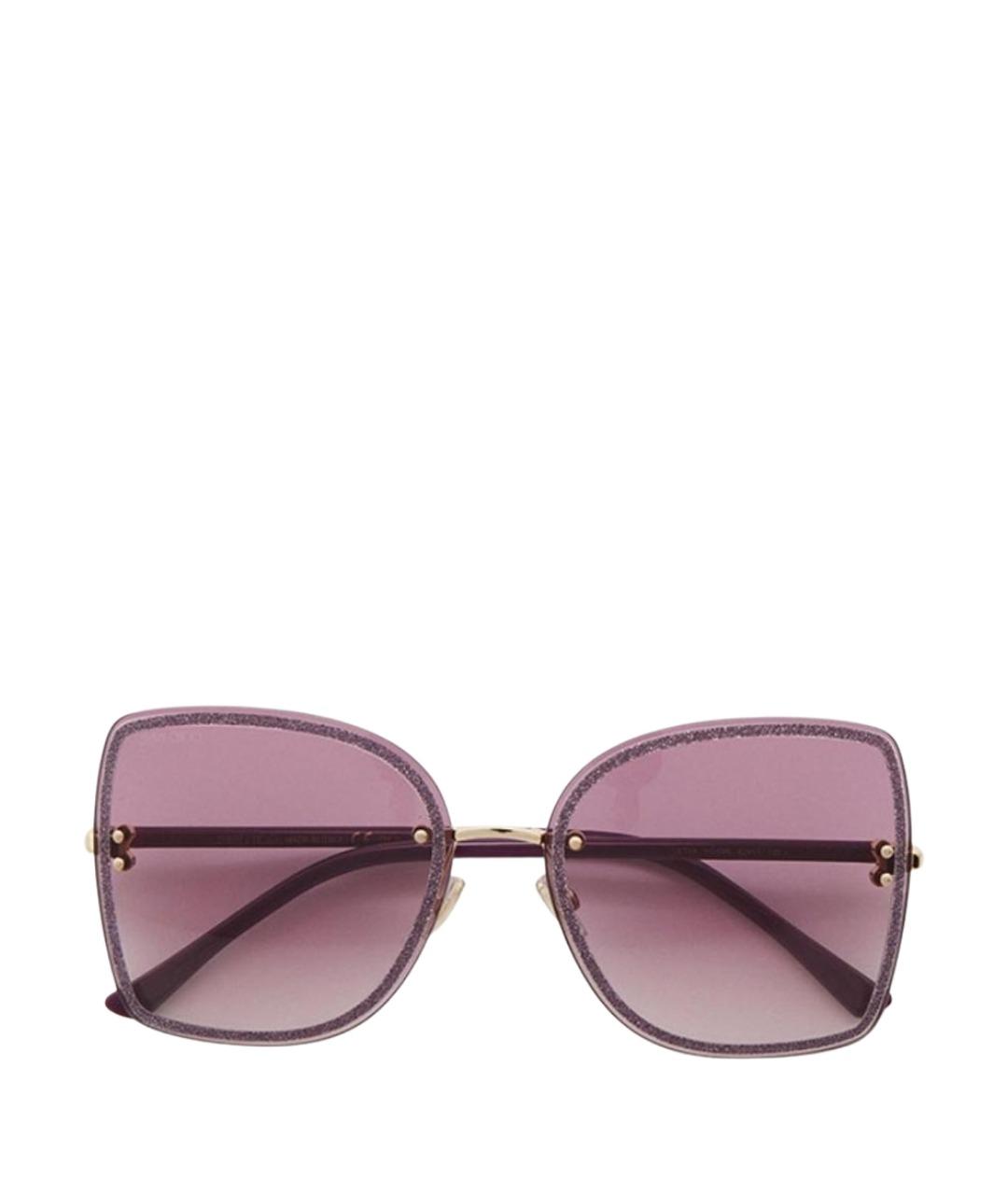 JIMMY CHOO Фиолетовые пластиковые солнцезащитные очки, фото 1
