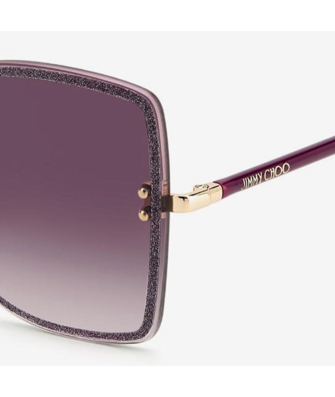 JIMMY CHOO Фиолетовые пластиковые солнцезащитные очки, фото 5