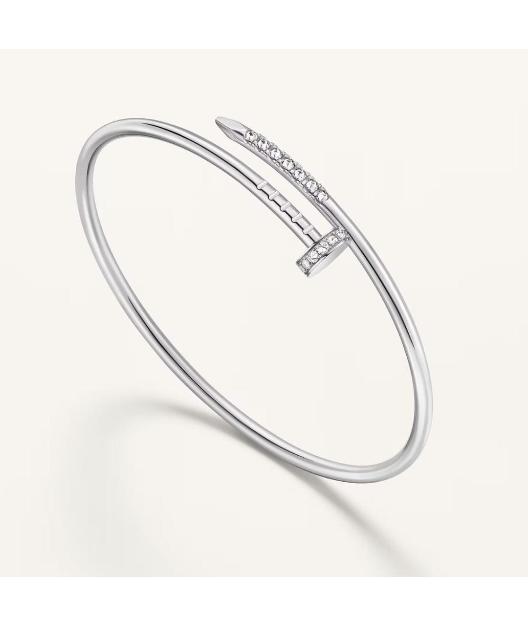CARTIER Белый браслет из белого золота, фото 3