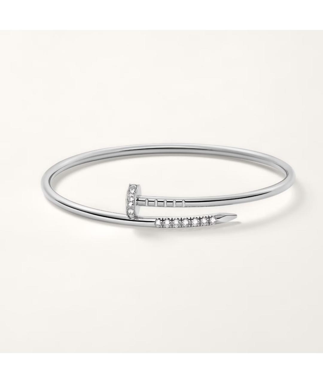 CARTIER Белый браслет из белого золота, фото 6