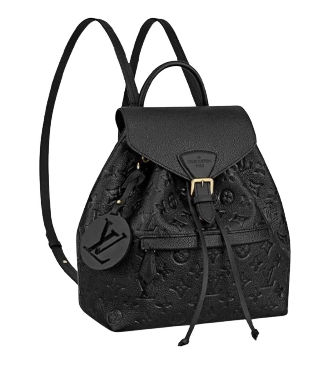 LOUIS VUITTON Черный кожаный рюкзак, фото 1