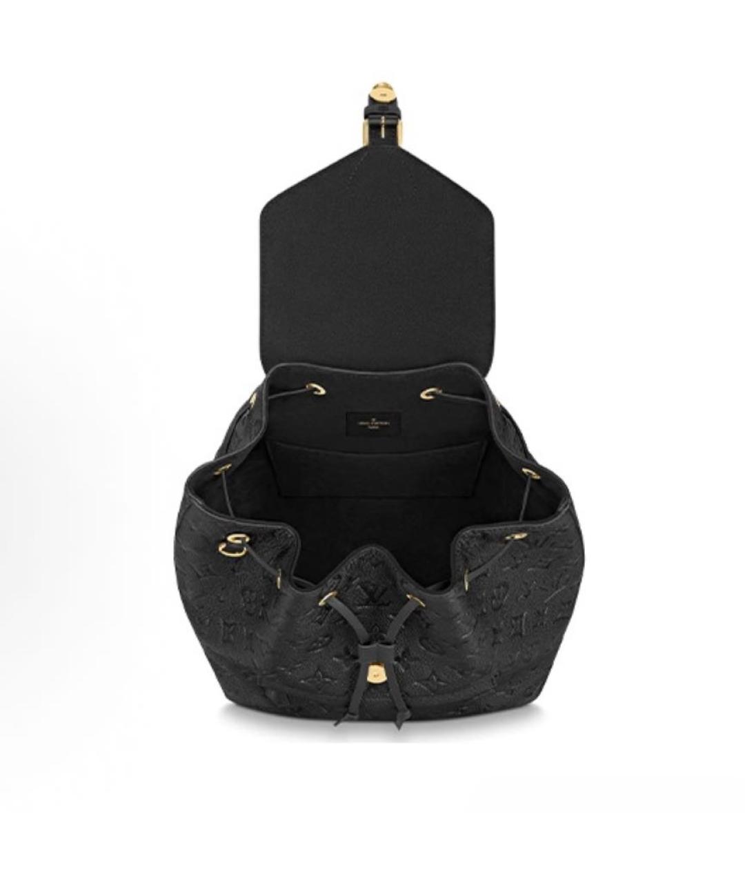 LOUIS VUITTON Черный кожаный рюкзак, фото 3