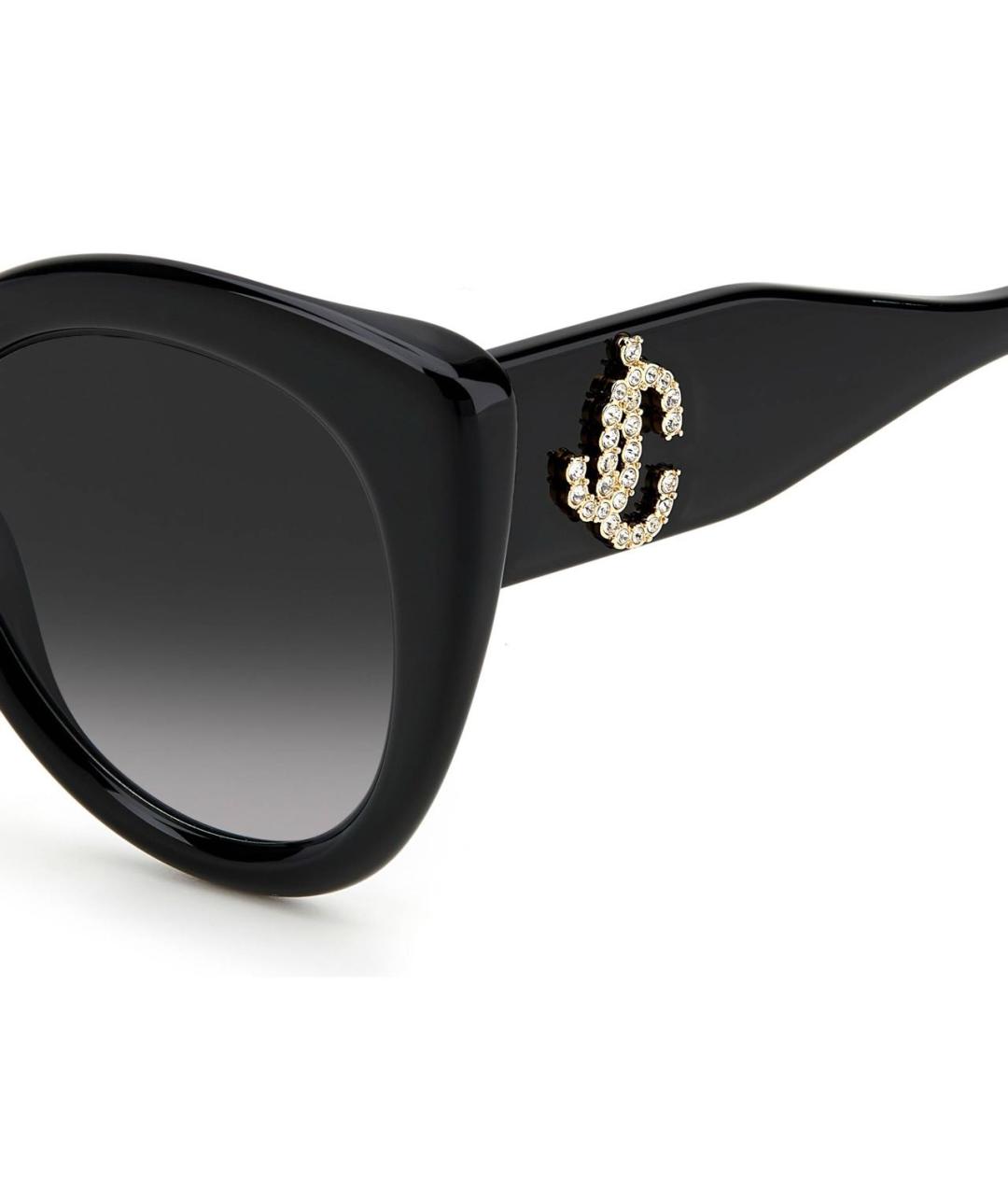 JIMMY CHOO Черные пластиковые солнцезащитные очки, фото 4