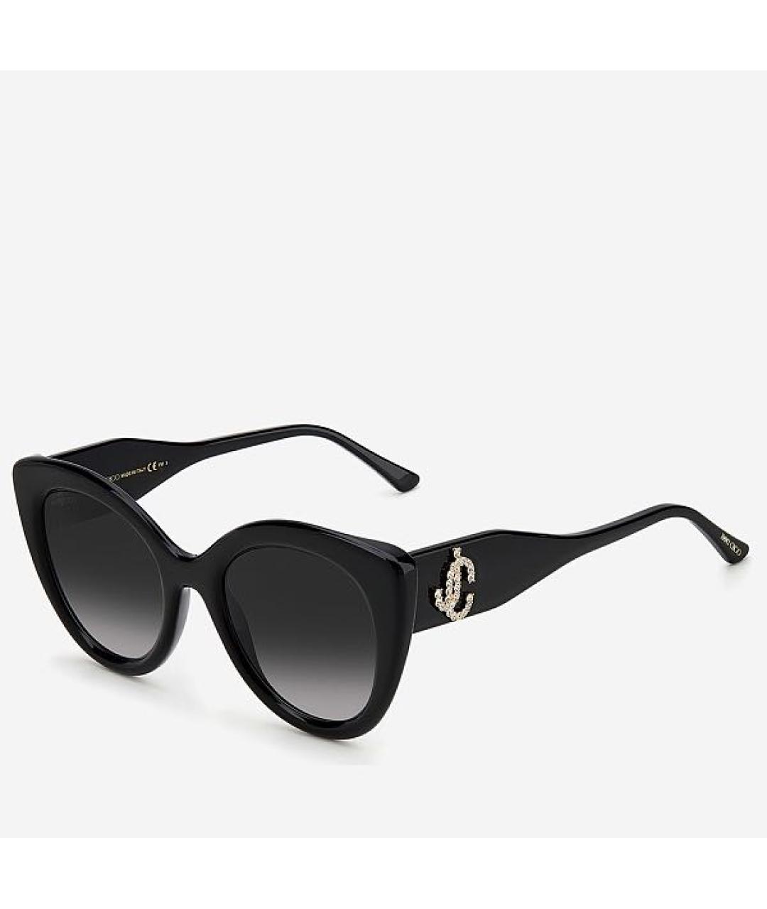 JIMMY CHOO Черные пластиковые солнцезащитные очки, фото 2