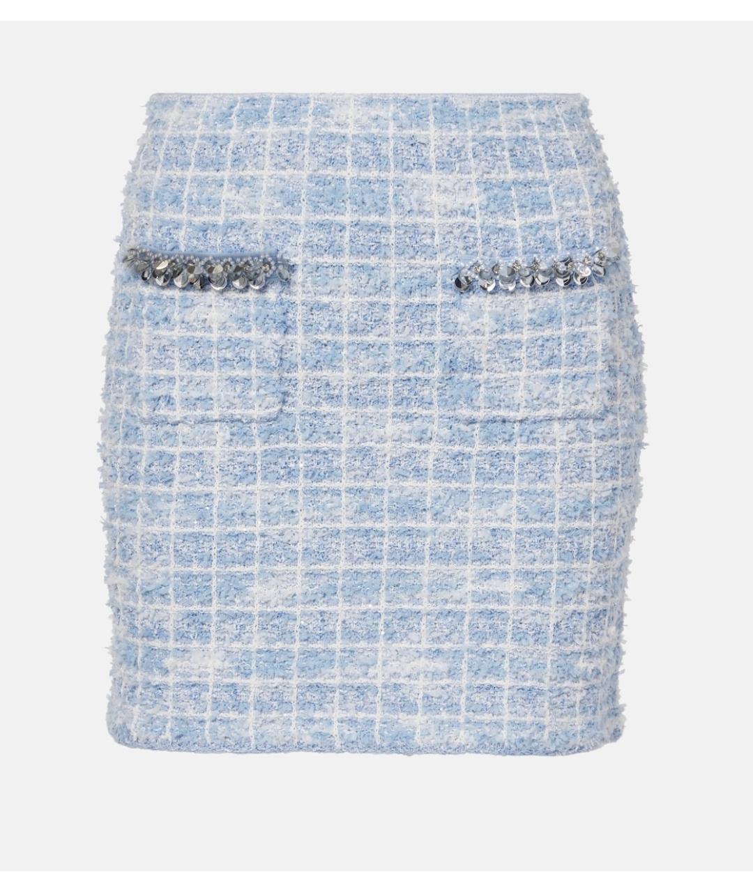 SELF-PORTRAIT Голубая юбка мини, фото 9