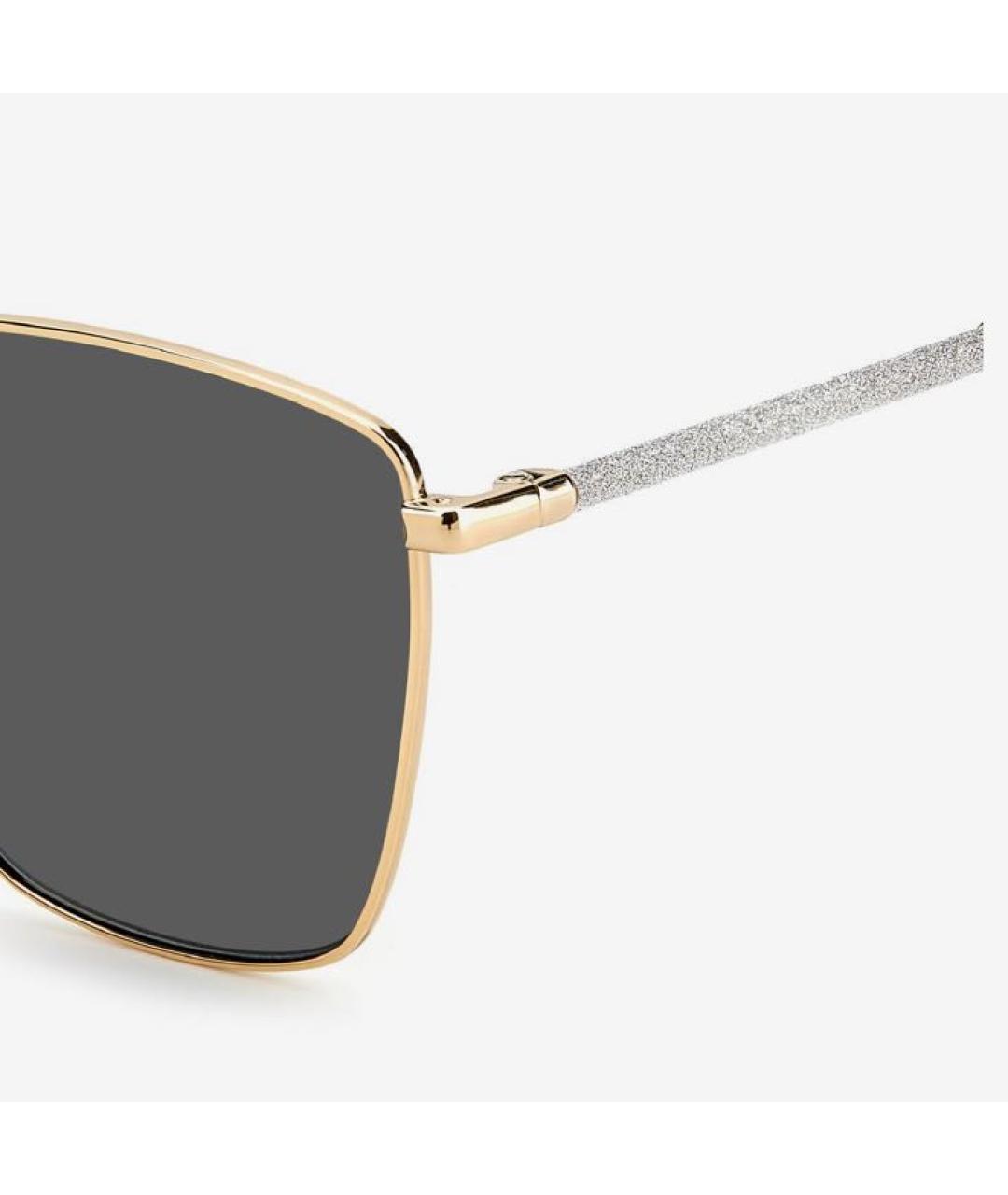 JIMMY CHOO Серые металлические солнцезащитные очки, фото 4