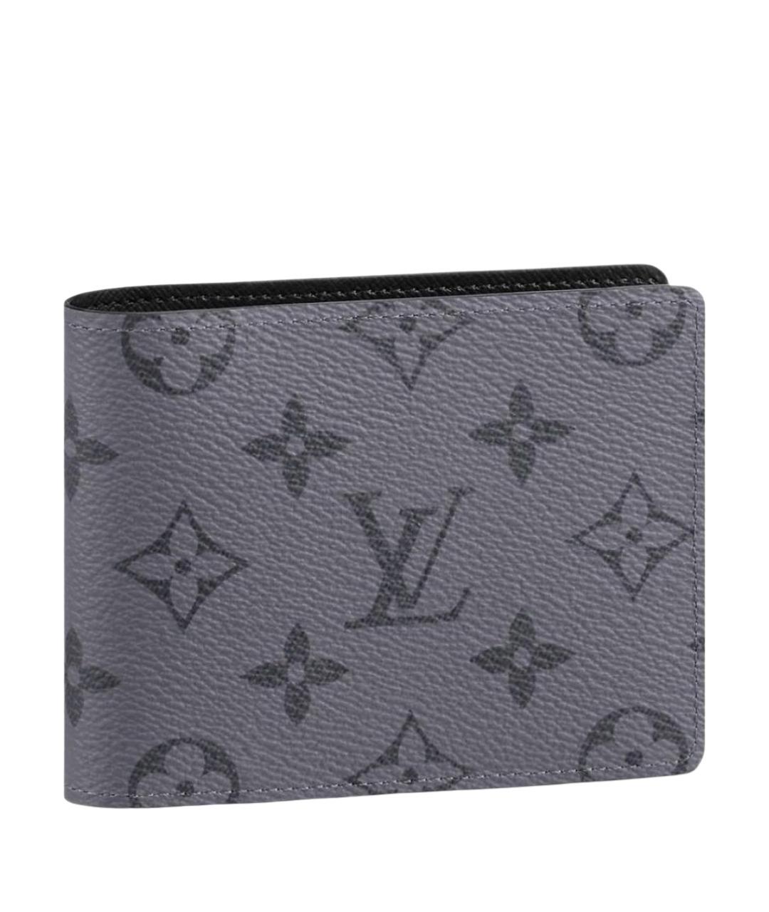 LOUIS VUITTON Серый кожаный кошелек, фото 1
