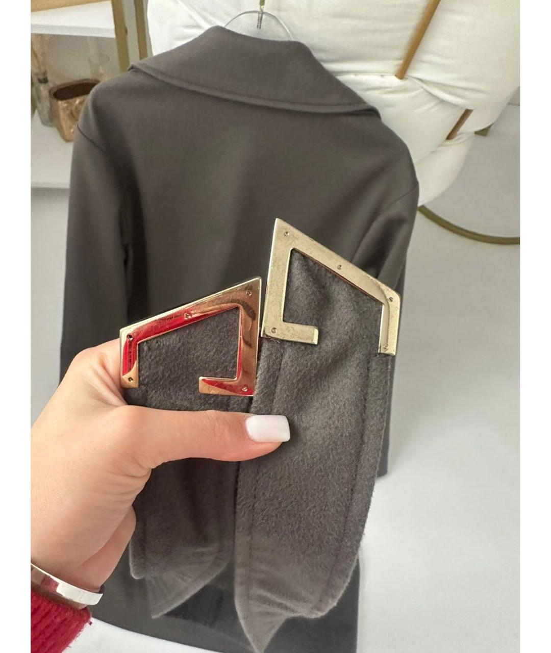 GUCCI Серое шерстяное пальто, фото 3