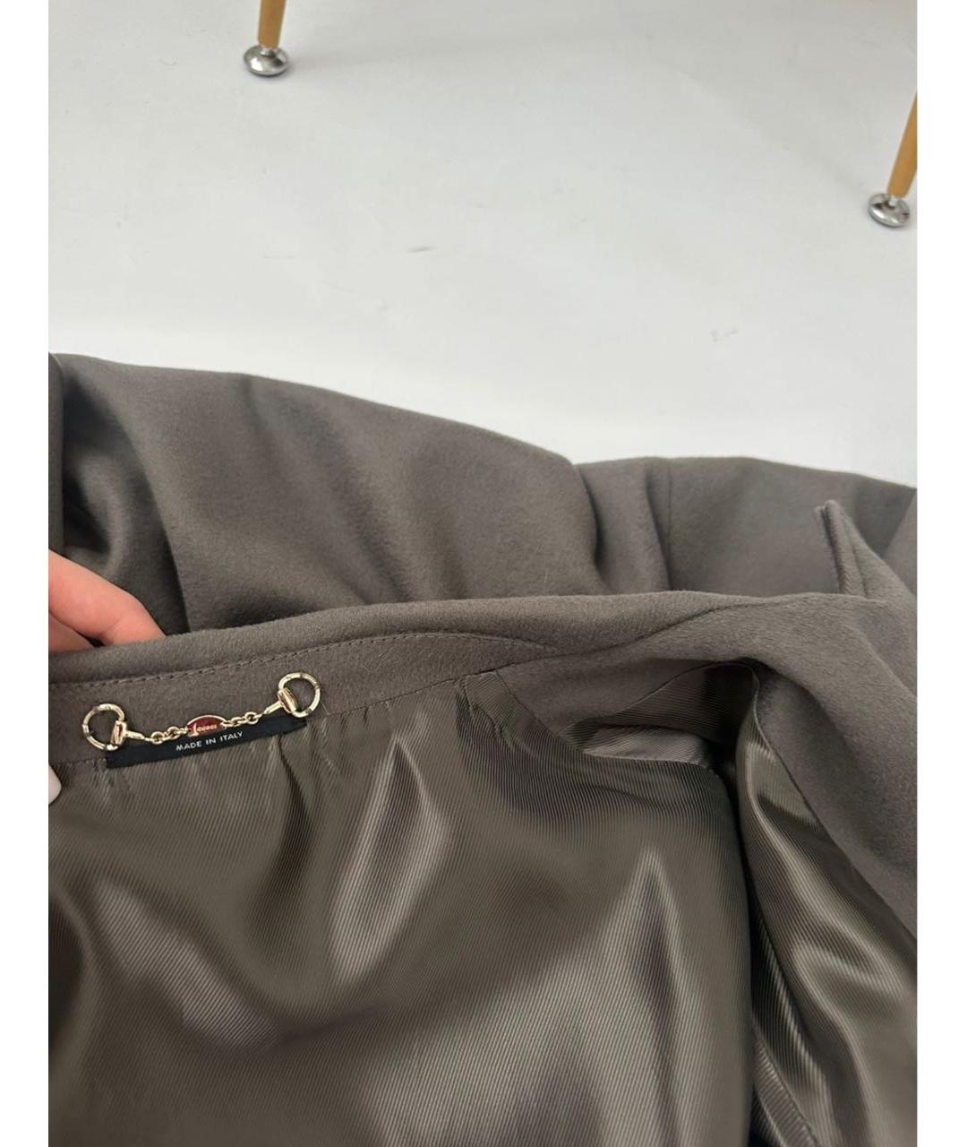 GUCCI Серое шерстяное пальто, фото 6
