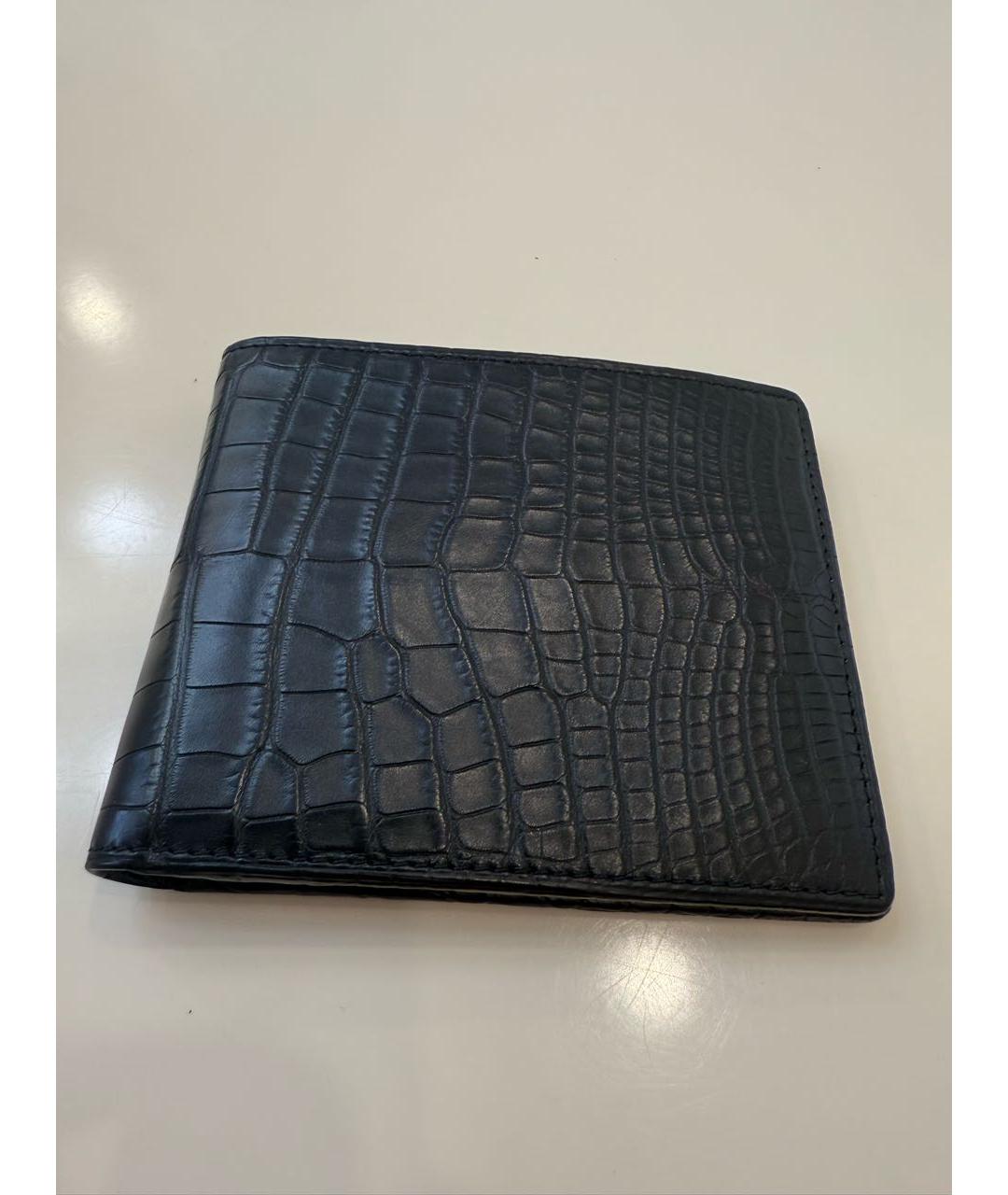 ZILLI Черный кошелек из экзотической кожи, фото 5