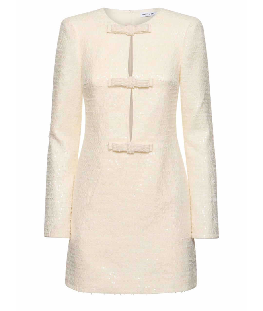 SELF-PORTRAIT Бежевое коктейльное платье, фото 1