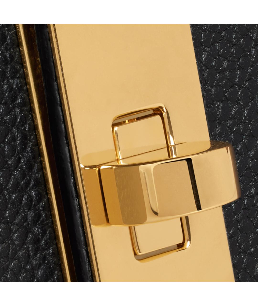 CELINE Черная кожаная сумка через плечо, фото 4