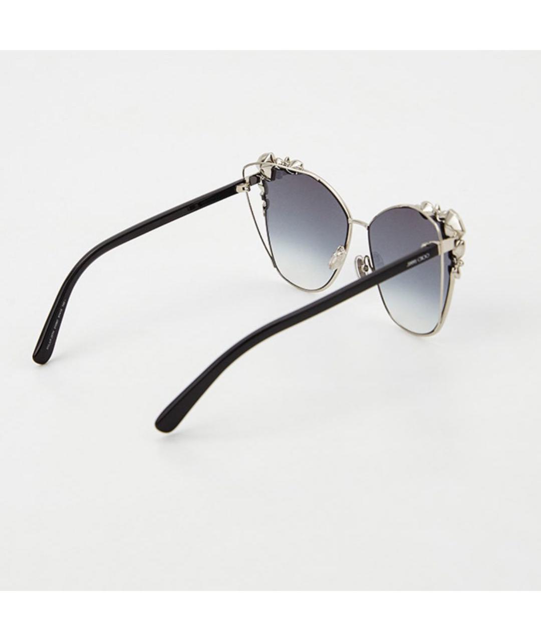 JIMMY CHOO Серебряные металлические солнцезащитные очки, фото 3
