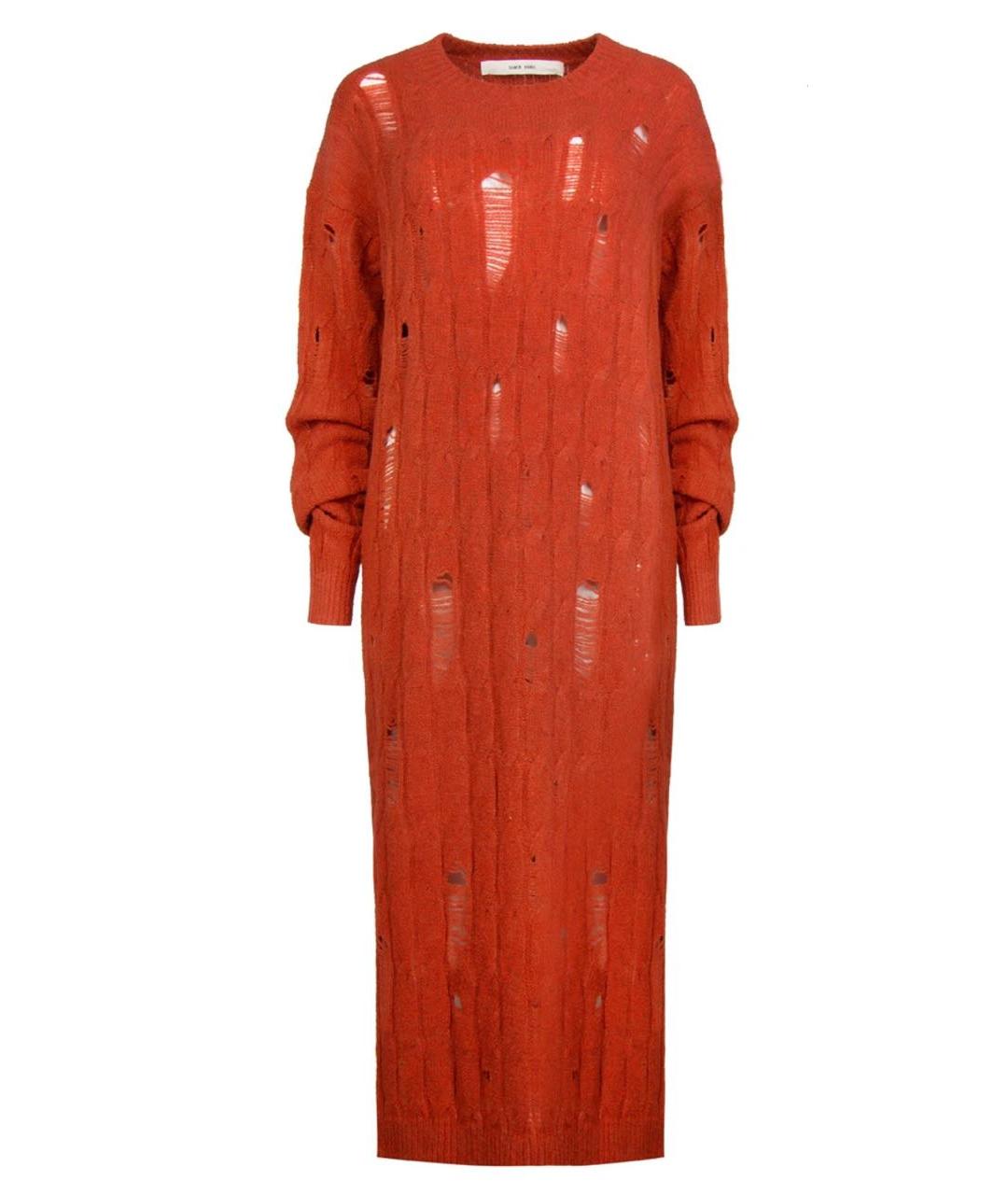 DAMIR DOMA Оранжевое шерстяное повседневное платье, фото 1