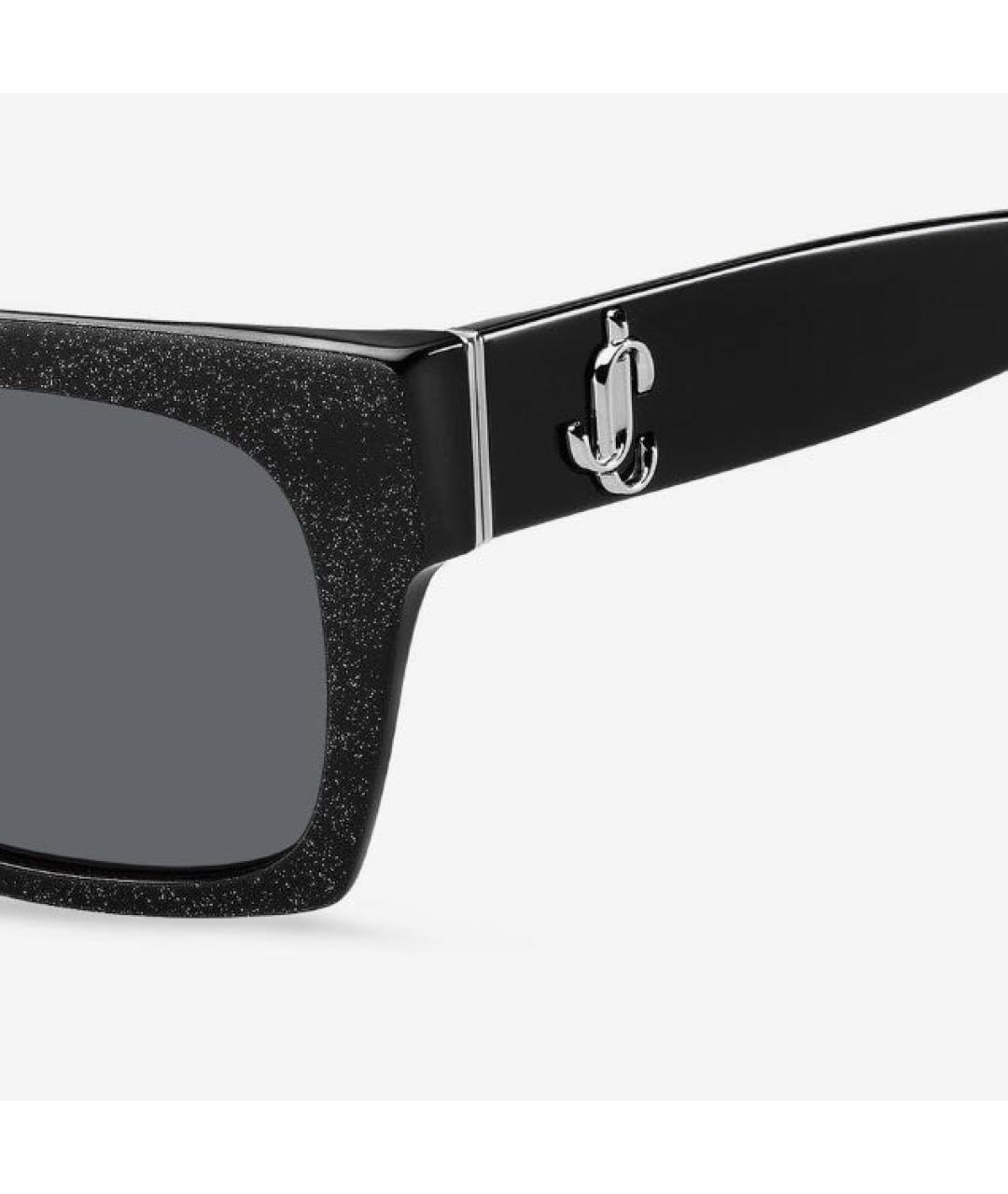 JIMMY CHOO Черные пластиковые солнцезащитные очки, фото 3