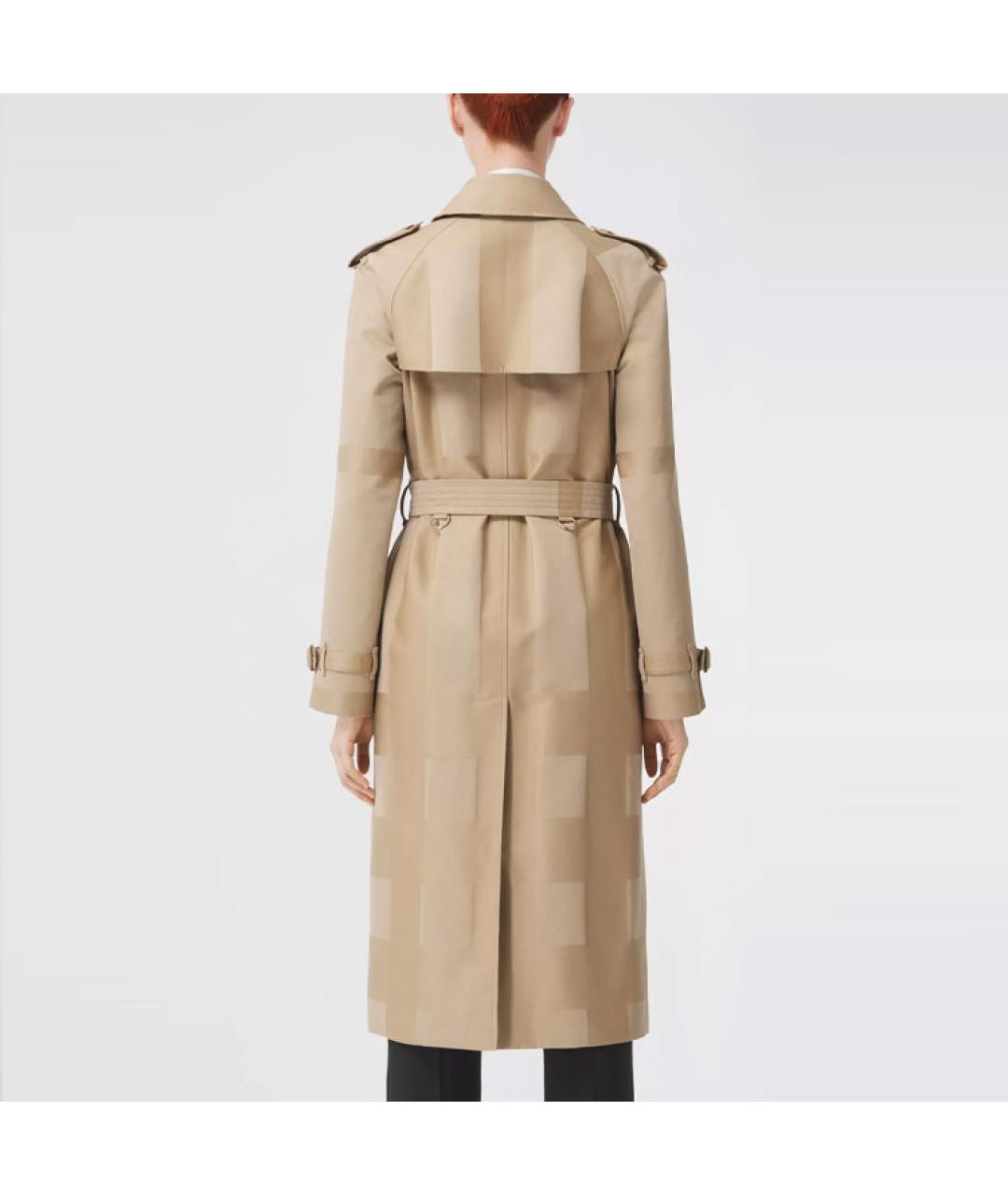 BURBERRY Бежевый хлопковый тренч/плащ, фото 4