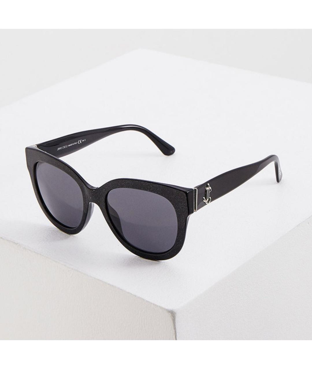 JIMMY CHOO Черные пластиковые солнцезащитные очки, фото 6
