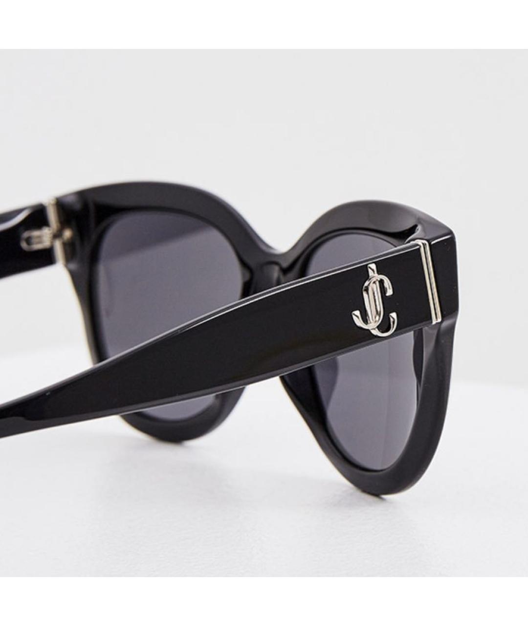 JIMMY CHOO Черные пластиковые солнцезащитные очки, фото 3
