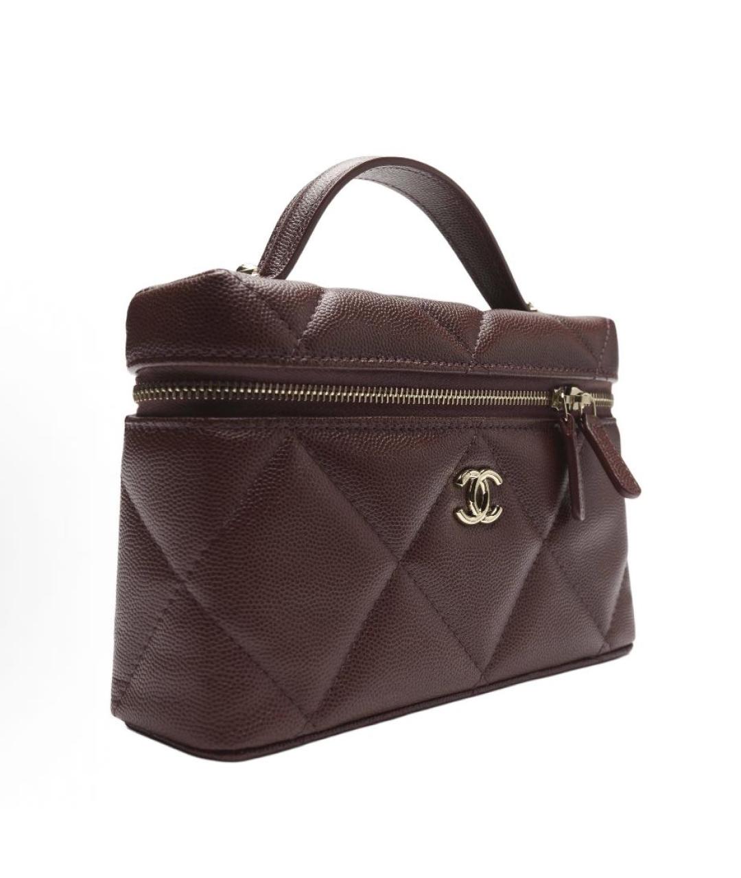 CHANEL Коричневая кожаная сумка через плечо, фото 3