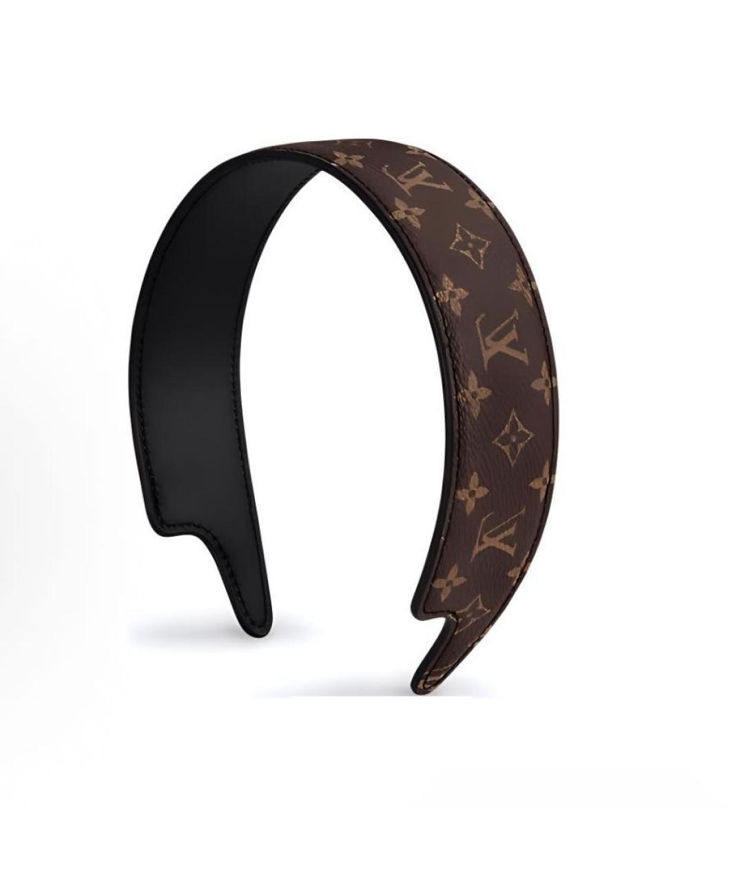 LOUIS VUITTON Коричневый ободок, фото 4