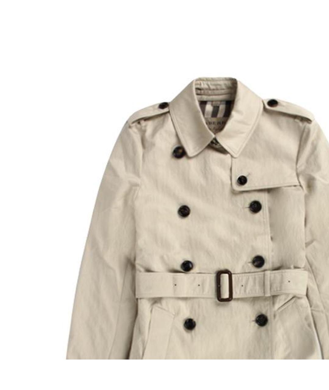 BURBERRY Бежевый хлопковый тренч/плащ, фото 2