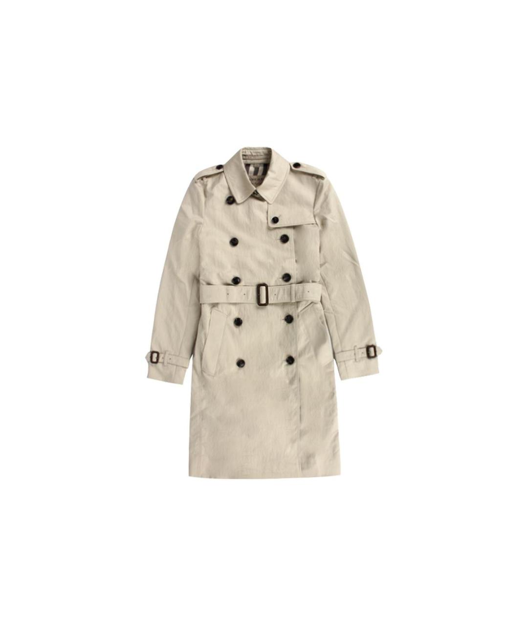 BURBERRY Бежевый хлопковый тренч/плащ, фото 7