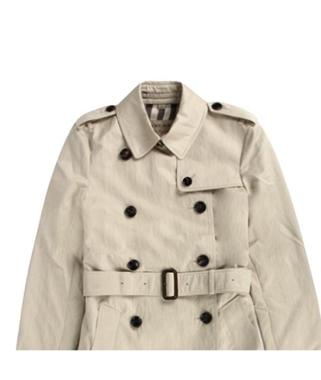 BURBERRY Бежевый хлопковый тренч/плащ, фото 6