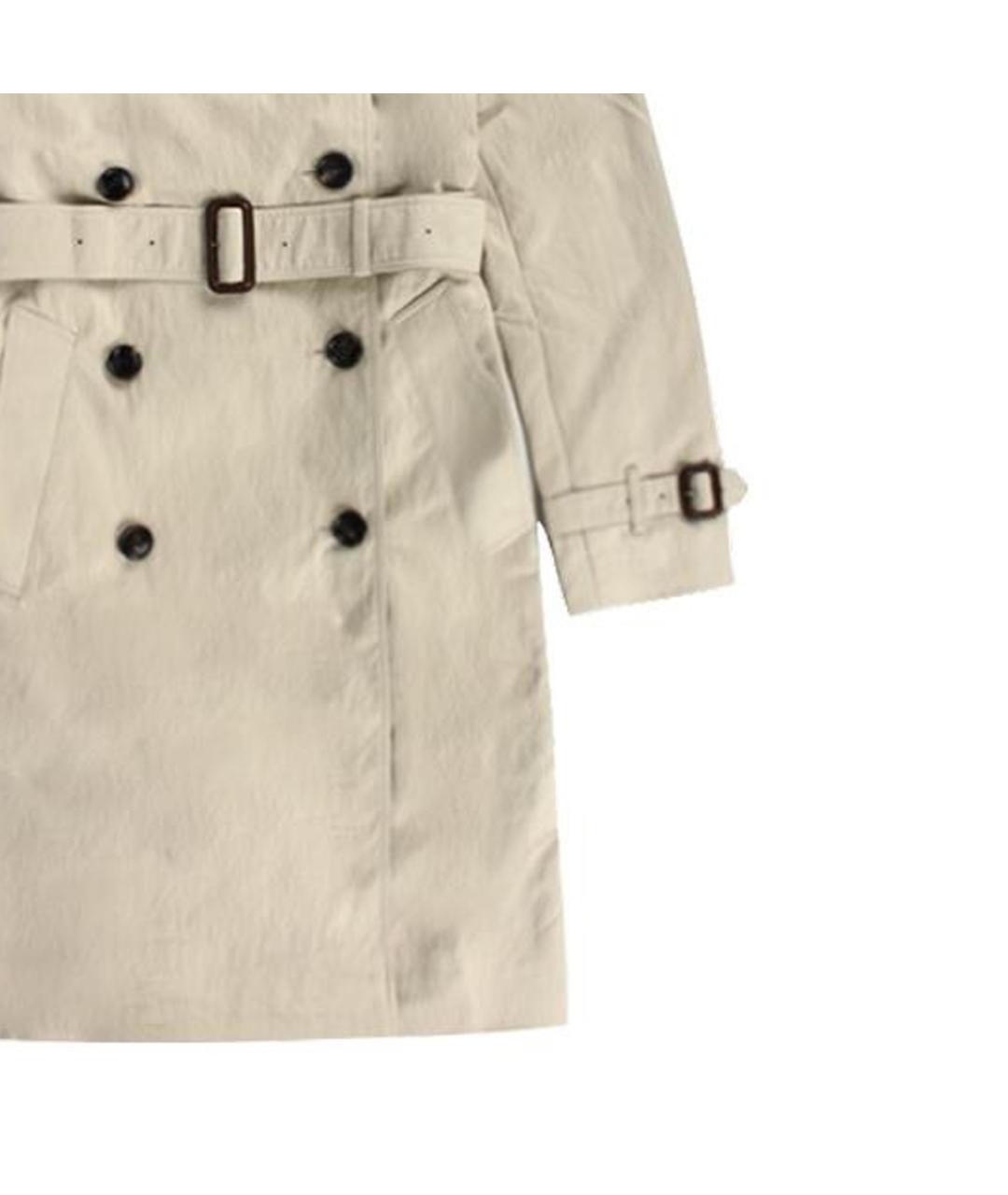 BURBERRY Бежевый хлопковый тренч/плащ, фото 4