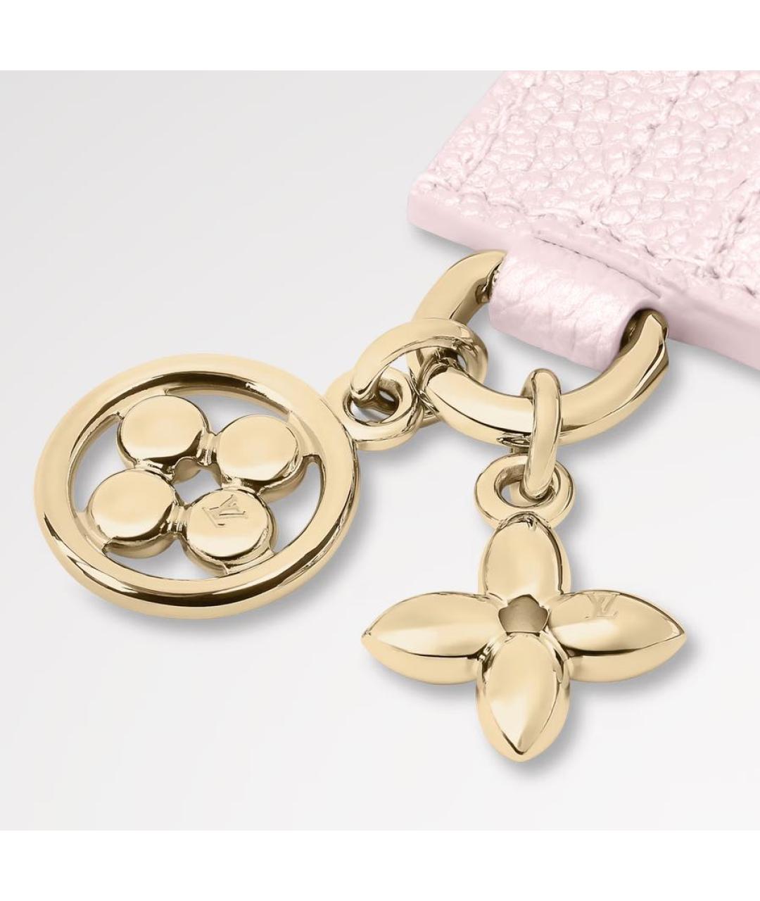 LOUIS VUITTON Розовый кожаный кардхолдер, фото 4