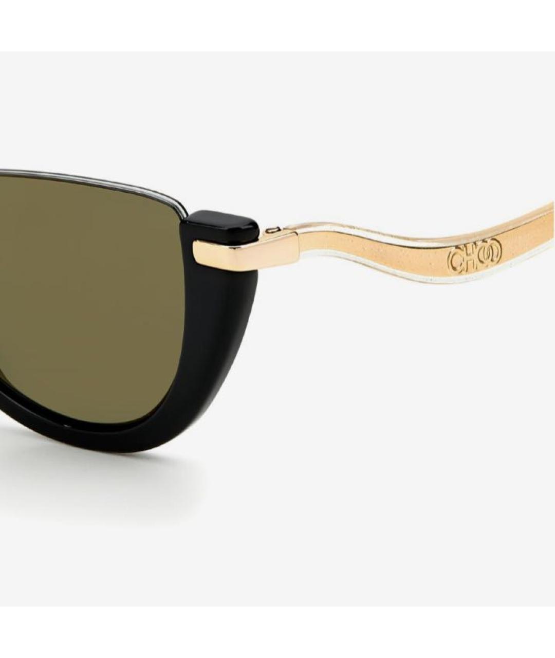 JIMMY CHOO Черные пластиковые солнцезащитные очки, фото 3