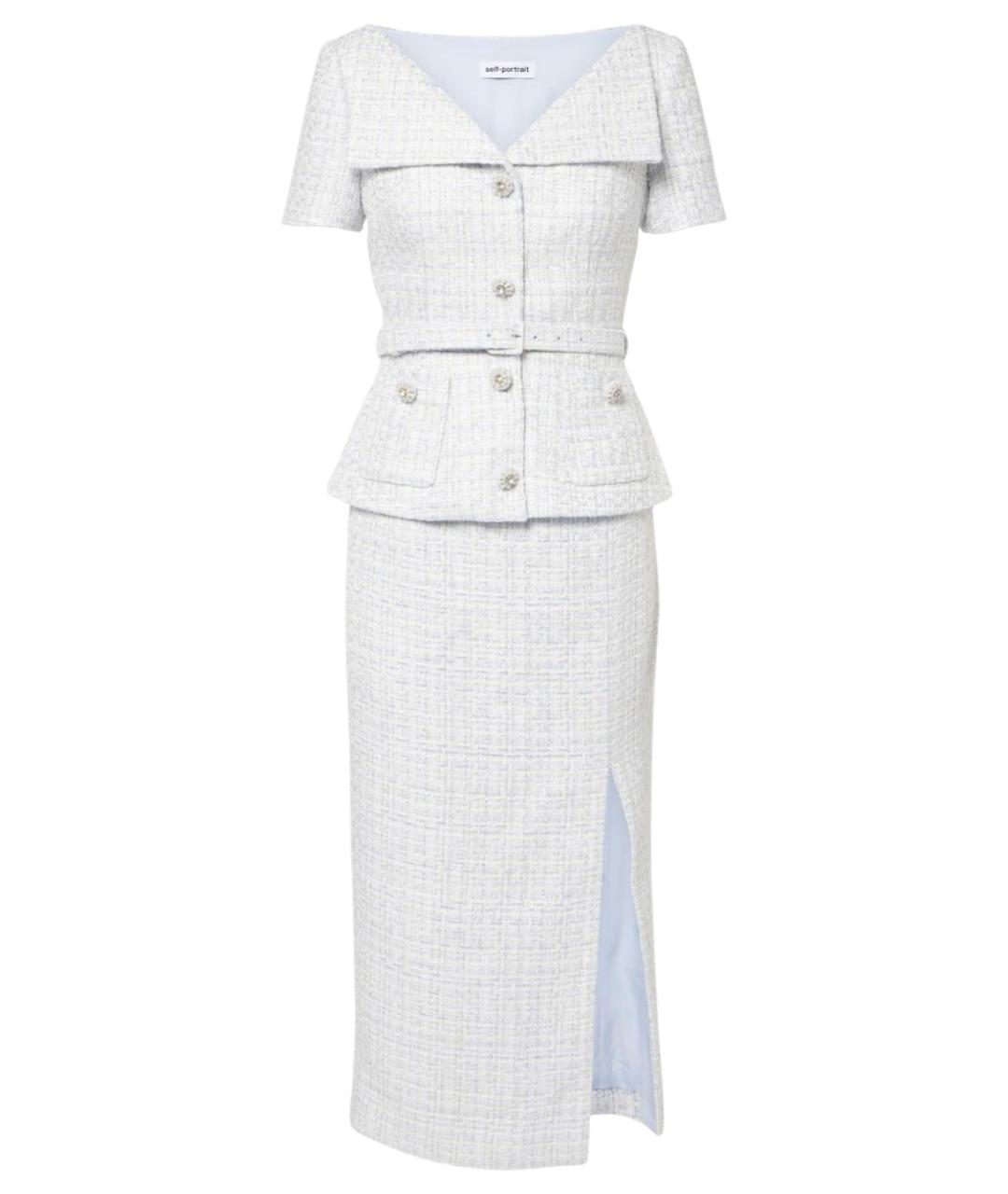 SELF-PORTRAIT Голубое коктейльное платье, фото 1