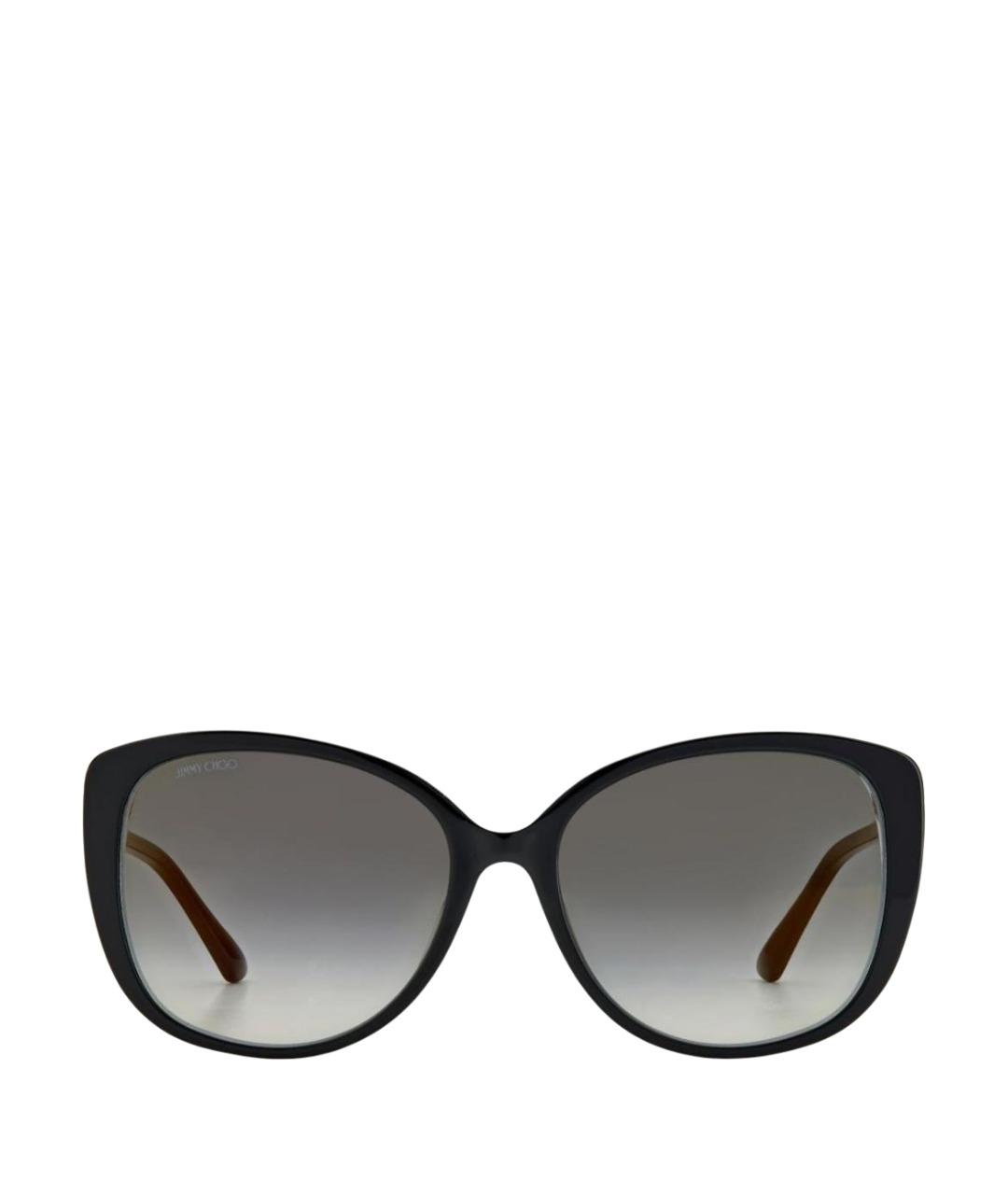 JIMMY CHOO Черные пластиковые солнцезащитные очки, фото 1