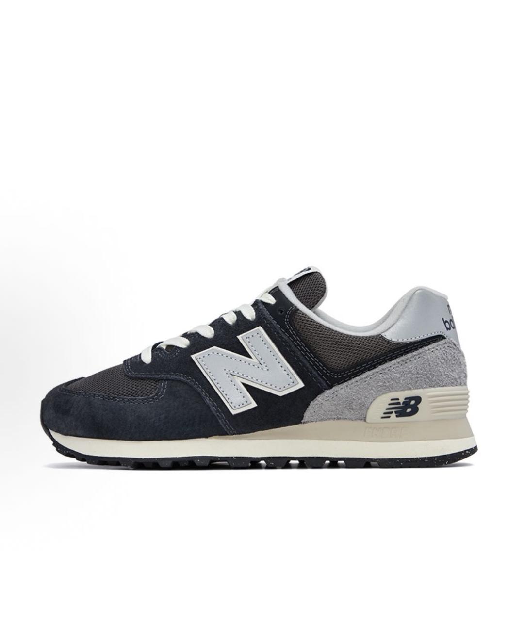 NEW BALANCE Черные замшевые низкие кроссовки / кеды, фото 9