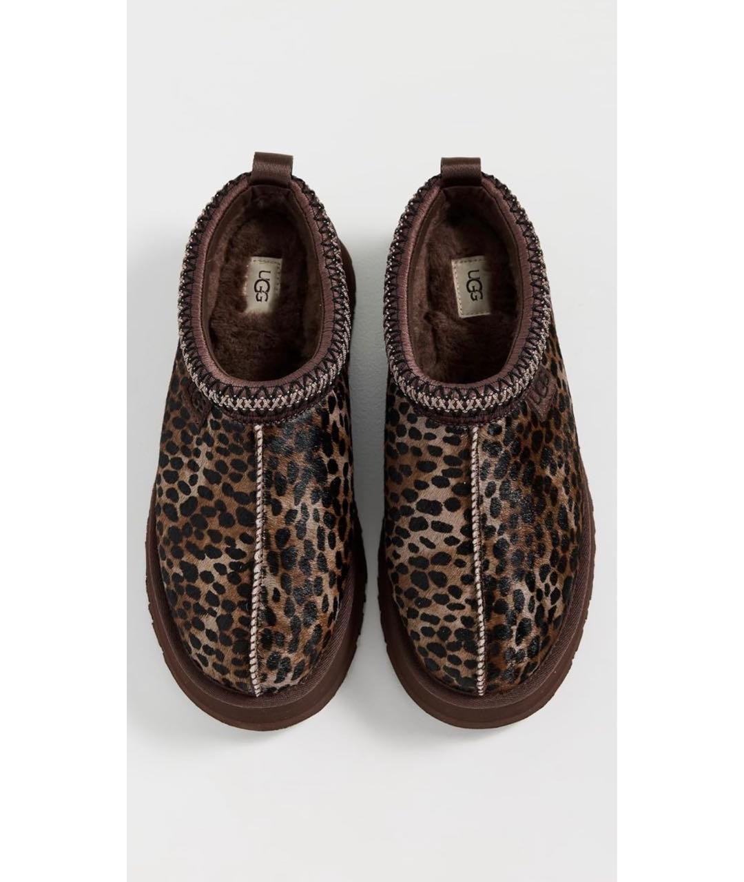 UGG AUSTRALIA Коричневые текстильные мюли, фото 2